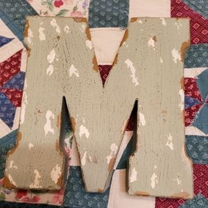 Metal letter "M"